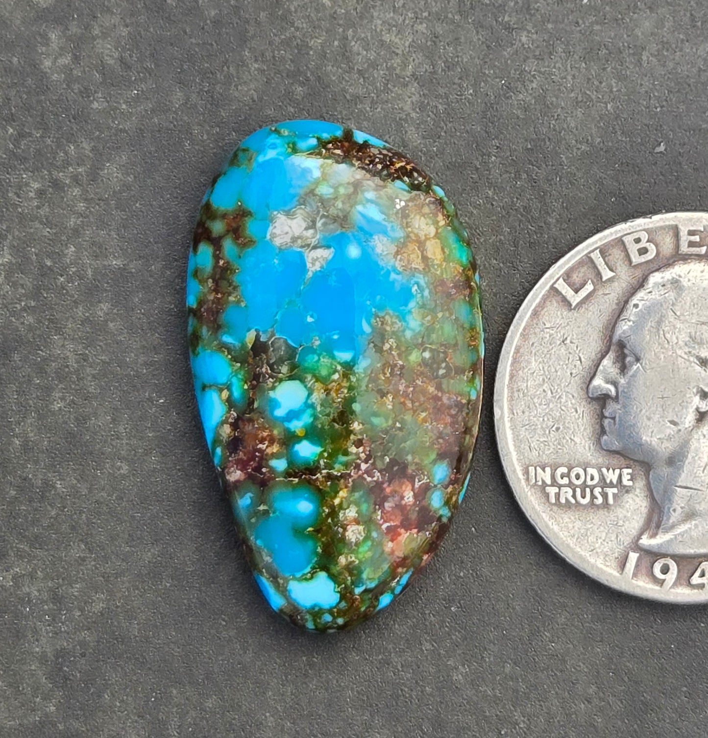 AAA High Blue Kingman Turquoise Cabochon