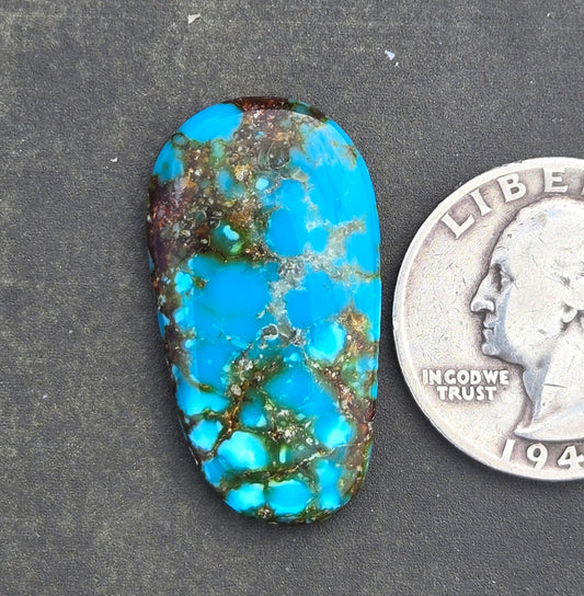 AAA High Blue Kingman Turquoise Cabochon