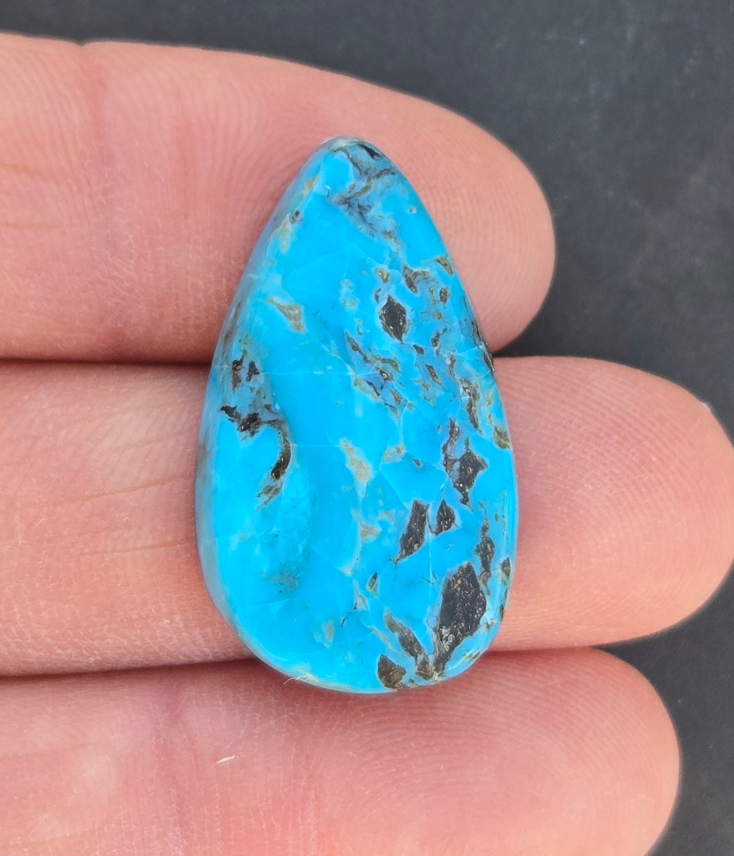 Smokey Kingman Turquoise Cabochon