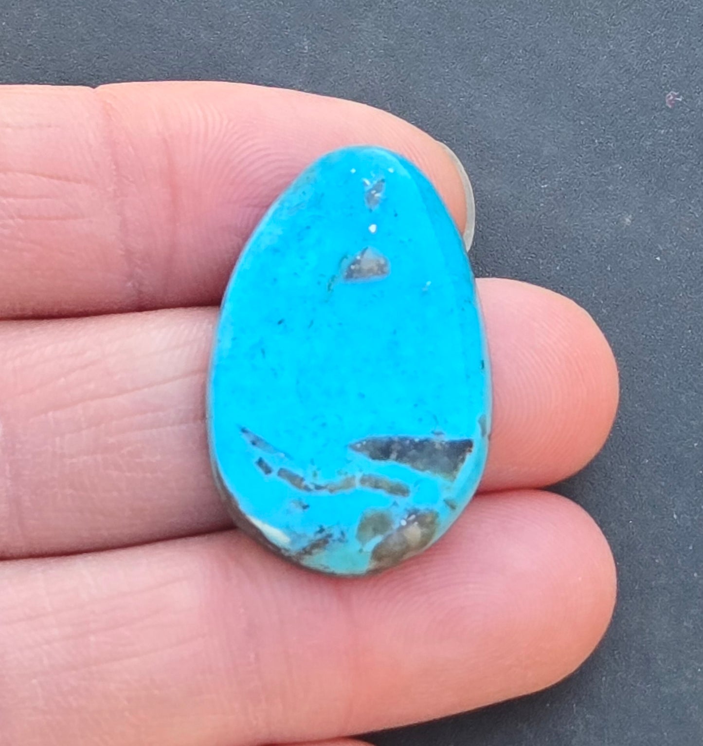 Smokey Kingman Turquoise Cabochon