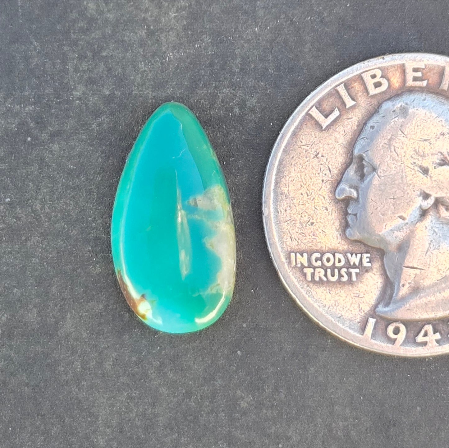 AAA Kingman Green Hardy Pit Turquoise Cabochon