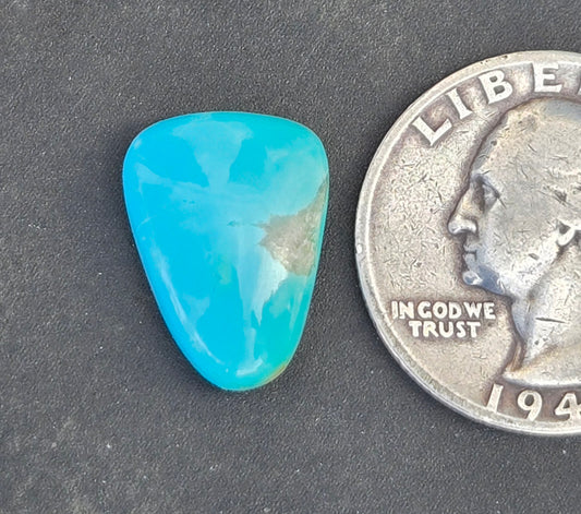 AAA Kingman Polychrome Hardy Pit Turquoise Cabochon