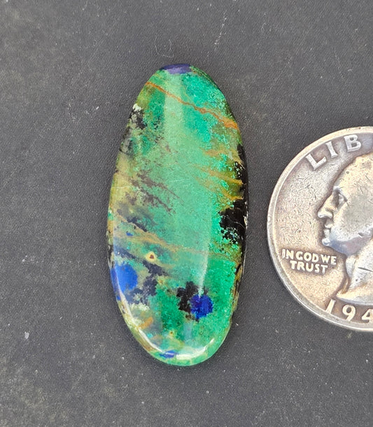 Morenci Malachite Azurite Cabochon