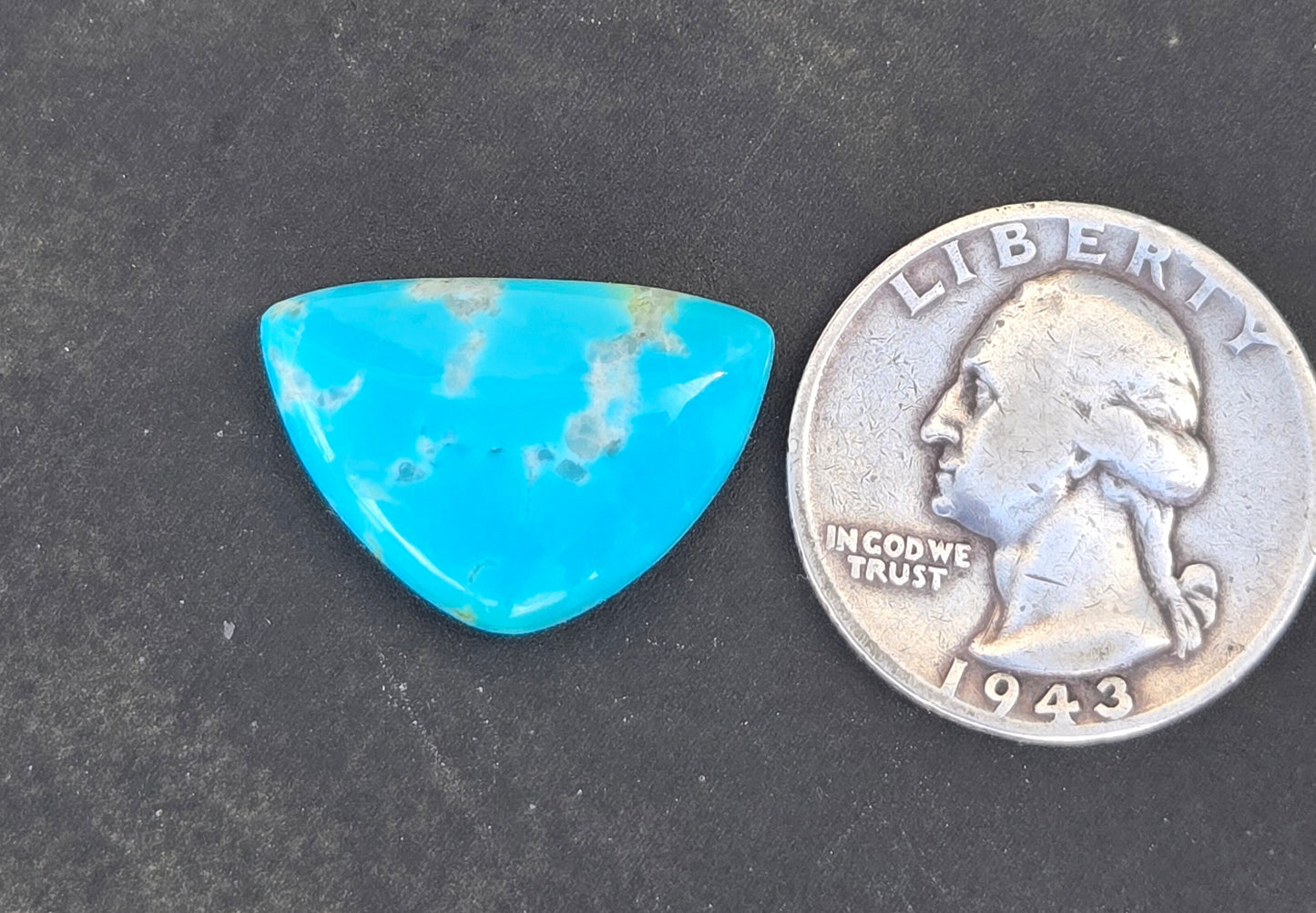 AAA Kingman Polychrome Hardy Pit Turquoise Cabochon