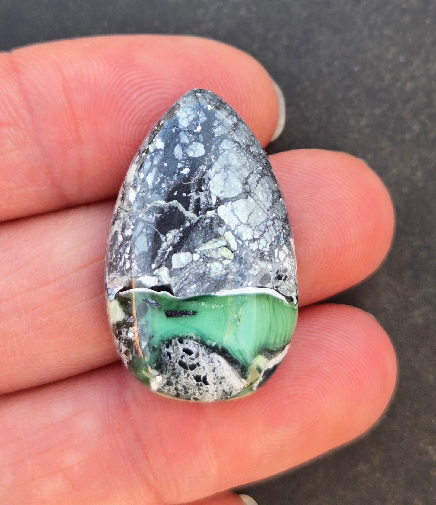 Mystic Sage Turquoise/Variscite Cabochon