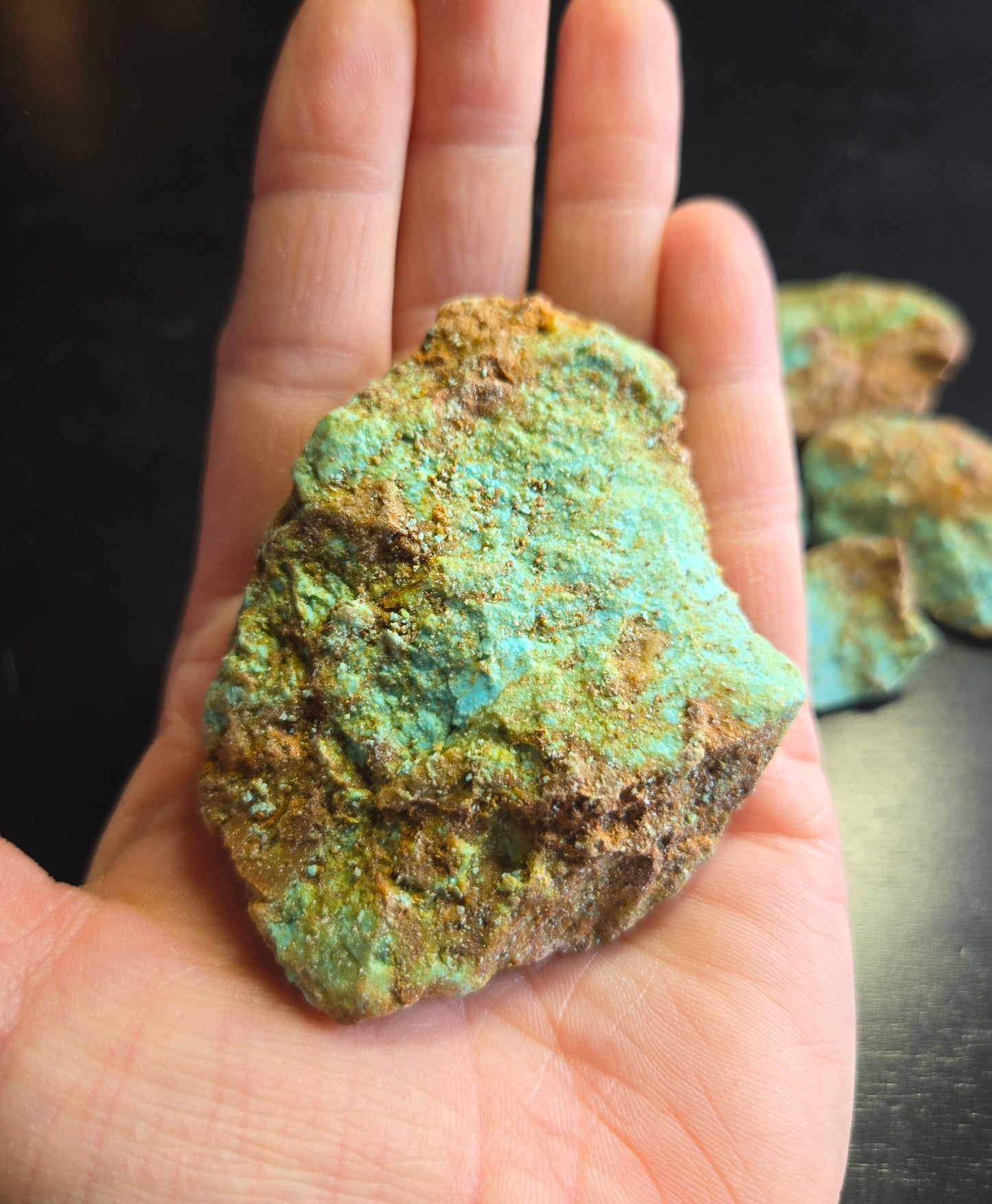 Patagonia Turquoise rough for cabbing - 224 grams lot 3