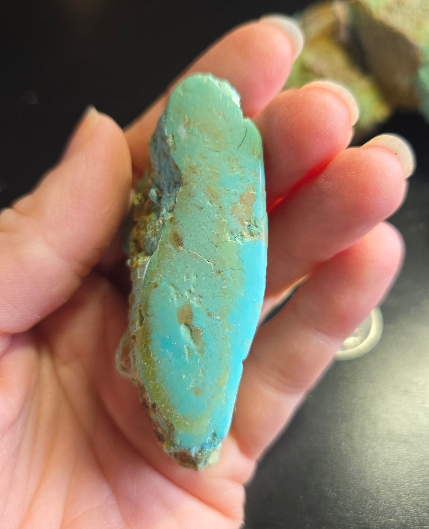 Patagonia Turquoise rough for cabbing - 448 grams lot 3