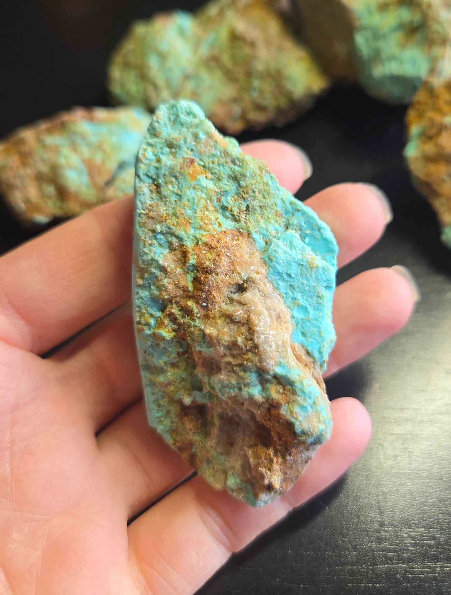 Patagonia Turquoise rough for cabbing - 448 grams lot 3