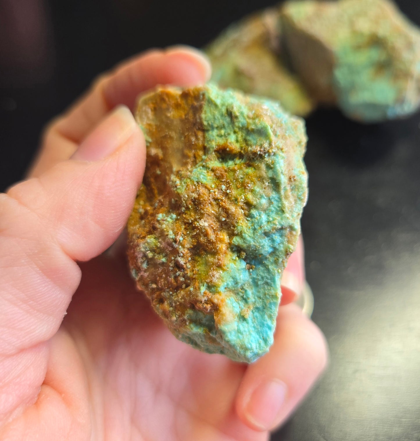 Patagonia Turquoise rough for cabbing - 448 grams lot 3