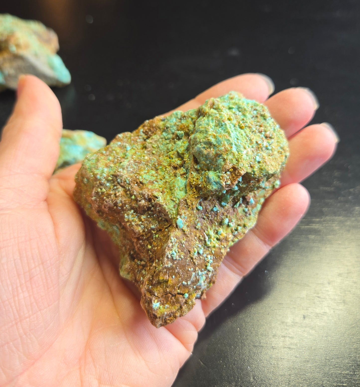 Patagonia Turquoise rough for cabbing - 448 grams lot 3