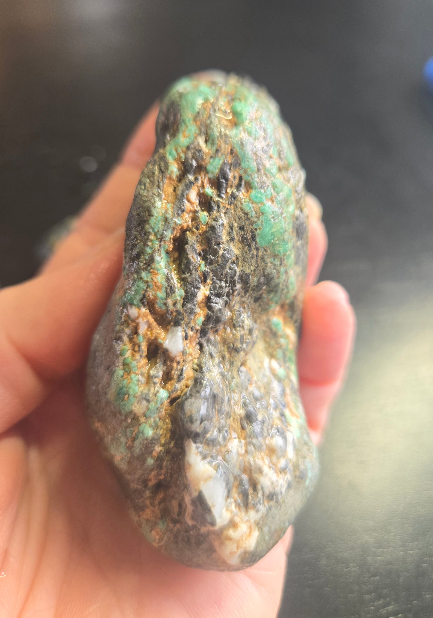 Blue Boy Variscite/Turquoise rough for cabbing - Natural Nevada Variscite - 224 gram lot 5