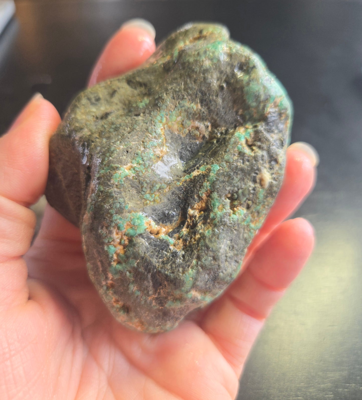 Blue Boy Variscite/Turquoise rough for cabbing - Natural Nevada Variscite - 224 gram lot 5