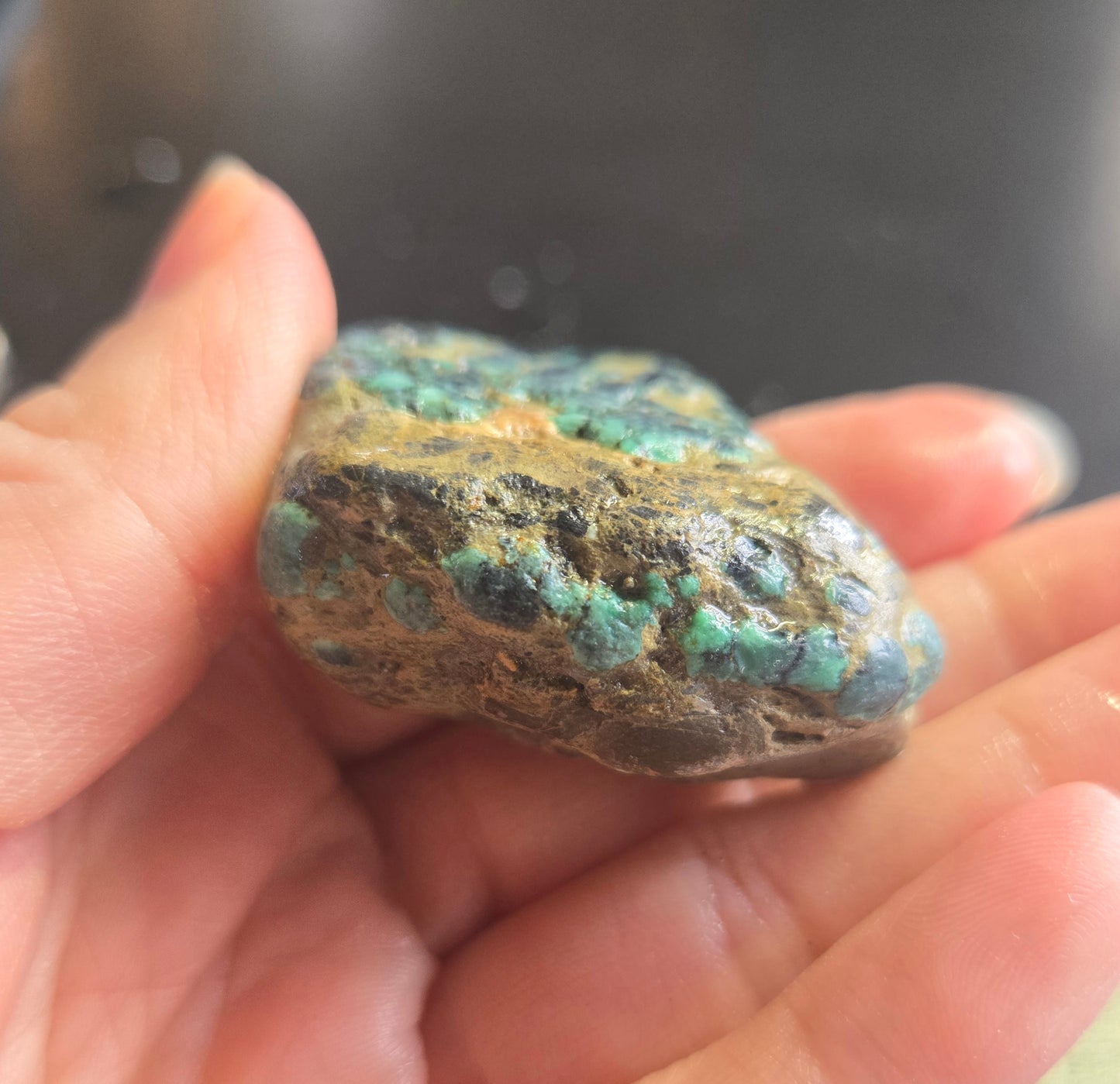 Blue Boy Variscite/Turquoise rough for cabbing - Natural Nevada Variscite - 224 gram lot 5