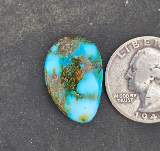 AAA High Blue Kingman Turquoise Cabochon