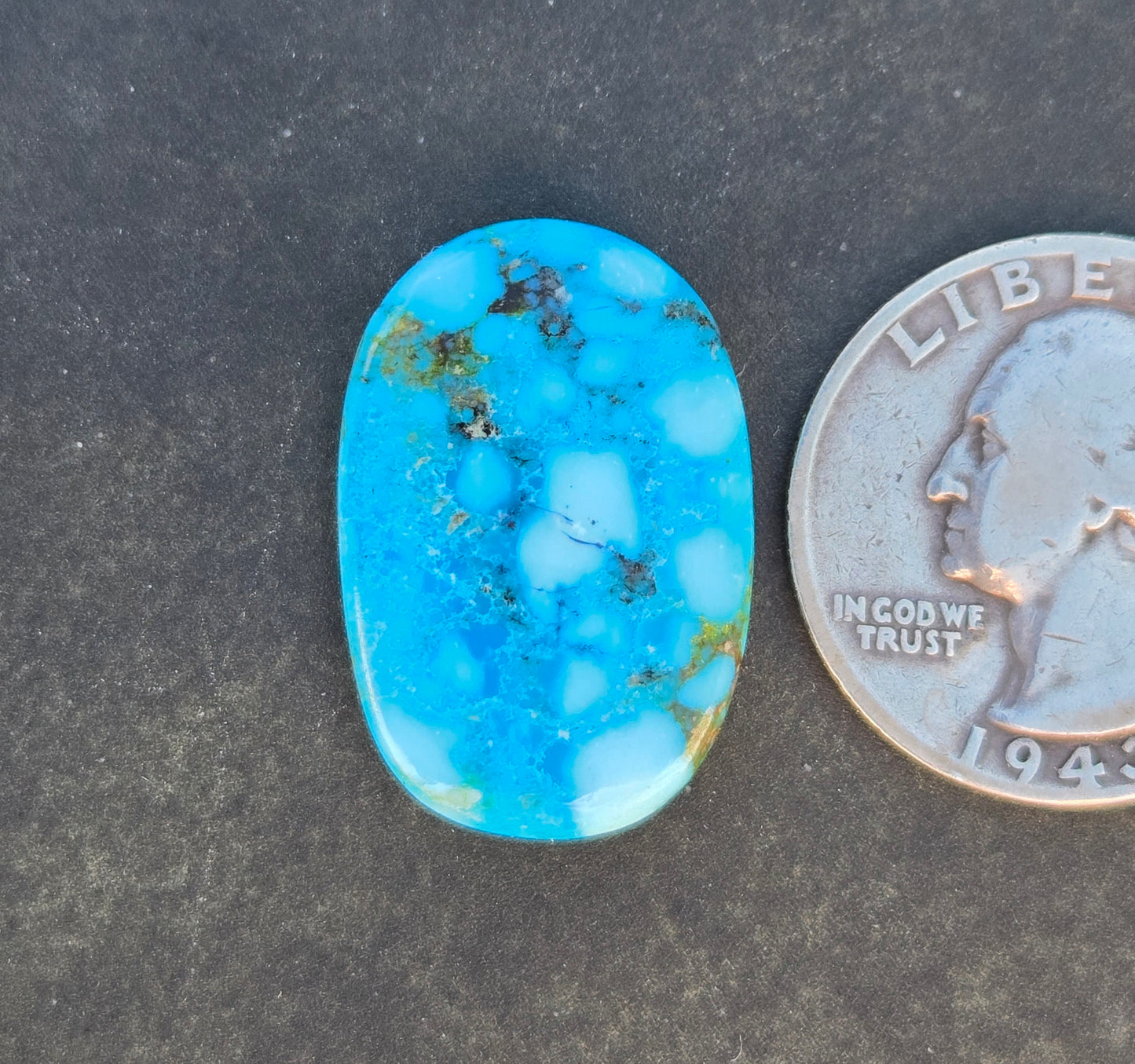 AAA High Blue Kingman Turquoise Cabochon