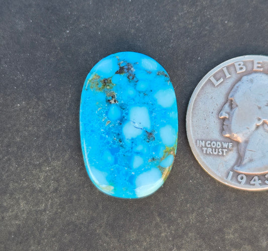 AAA High Blue Kingman Turquoise Cabochon