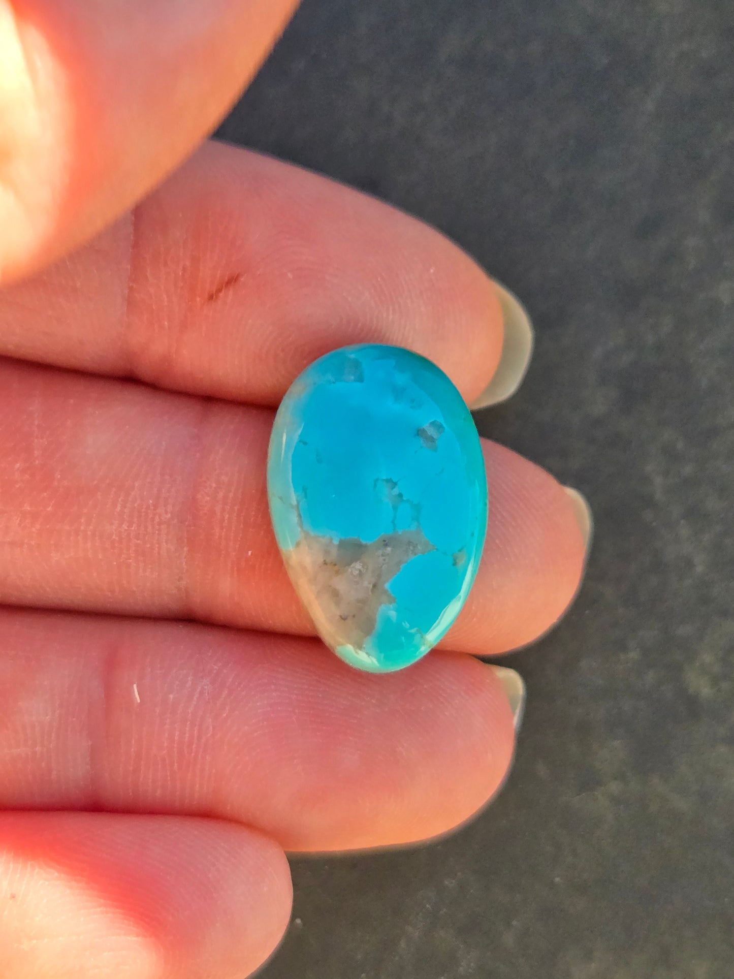 AAA High Blue Hardy Pit Turquoise Cabochon