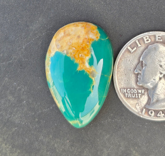 AAA Kingman Green Hardy Pit Turquoise Cabochon