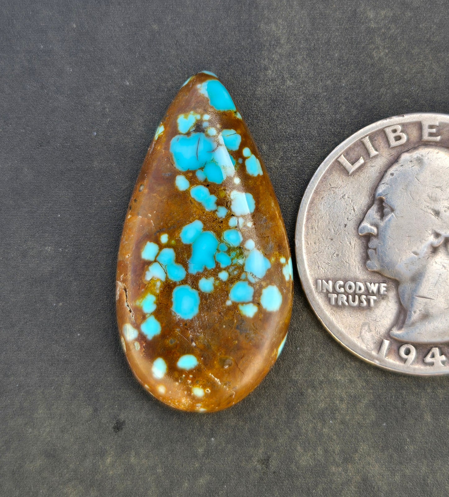 Number 8 Mine Turquoise Cabochon