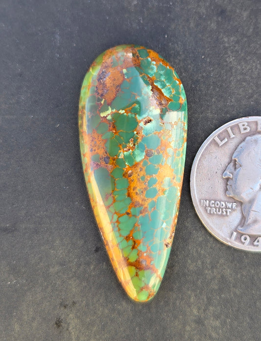 Golden Phoenix Turquoise (Hardy Pit) Cabochon
