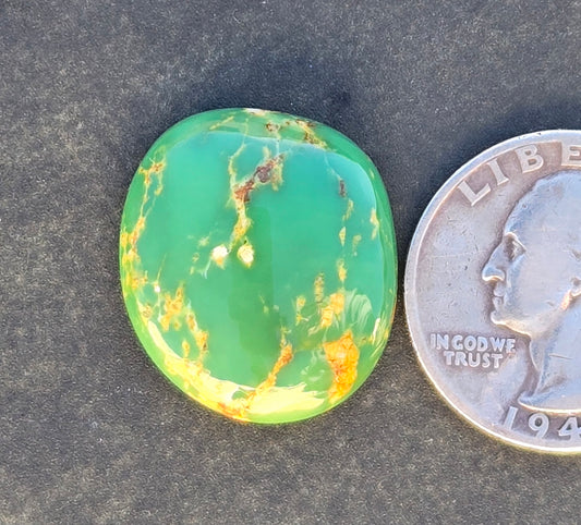 AAA Kingman Green Hardy Pit Turquoise Cabochon