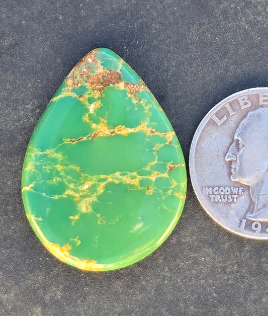 AAA Kingman Green Hardy Pit Turquoise Cabochon