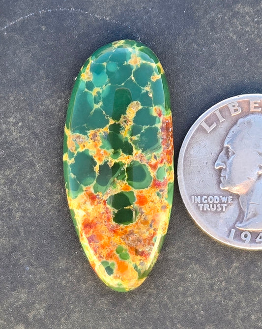 Golden Phoenix Turquoise (Hardy Pit) Cabochon