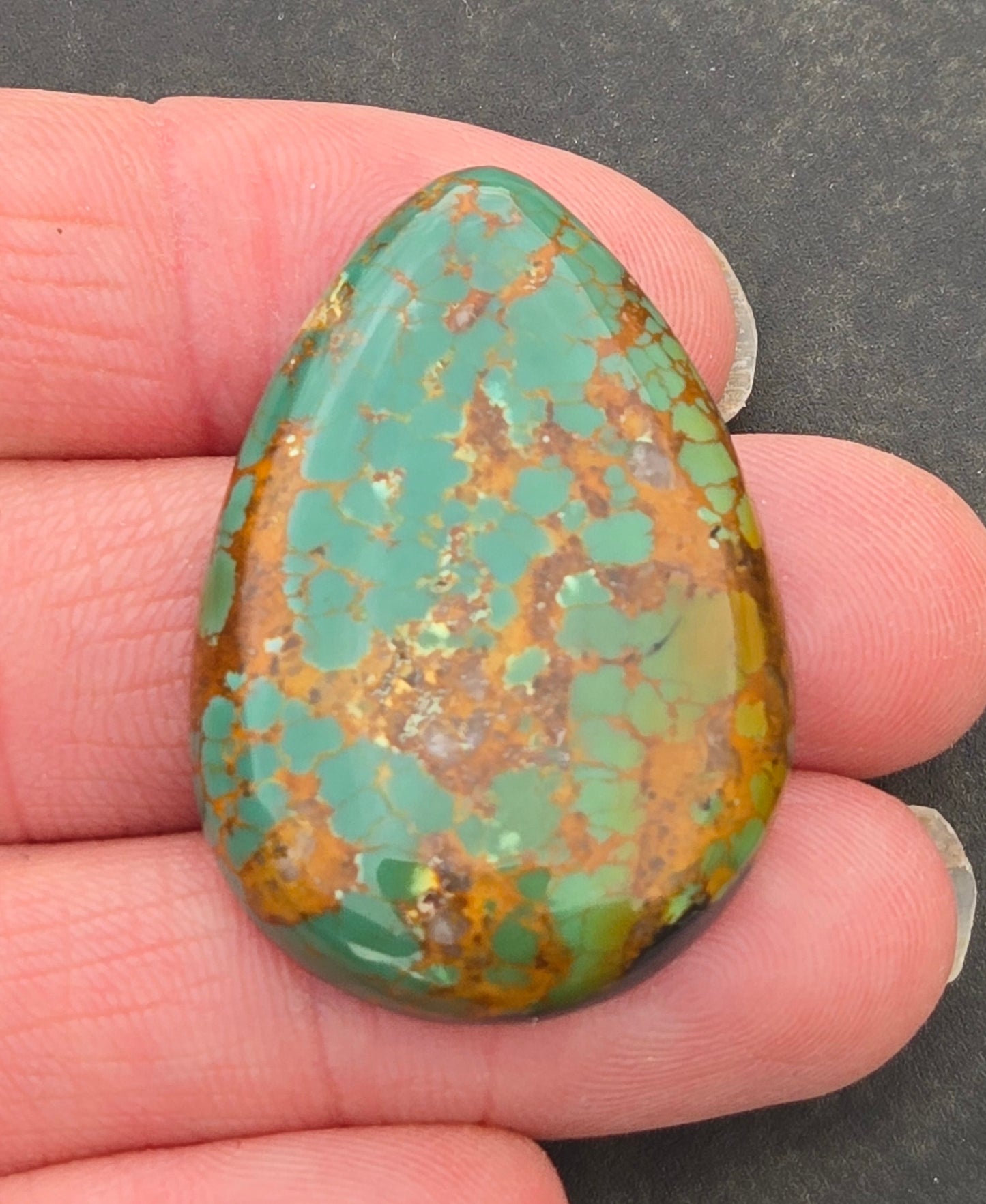 Golden Phoenix Turquoise (Hardy Pit) Cabochon