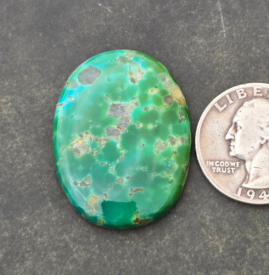 AAA Kingman Green Hardy Pit Turquoise Cabochon