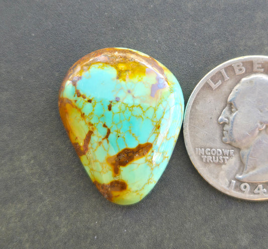 Golden Phoenix Turquoise (Hardy Pit) Cabochon