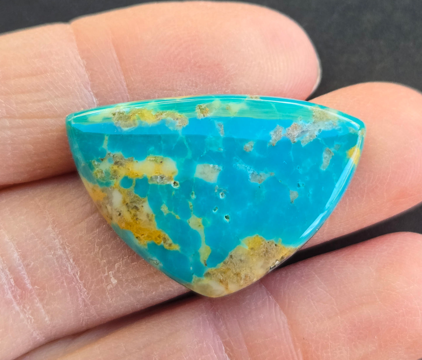 Golden Phoenix Turquoise (Hardy Pit) Cabochon