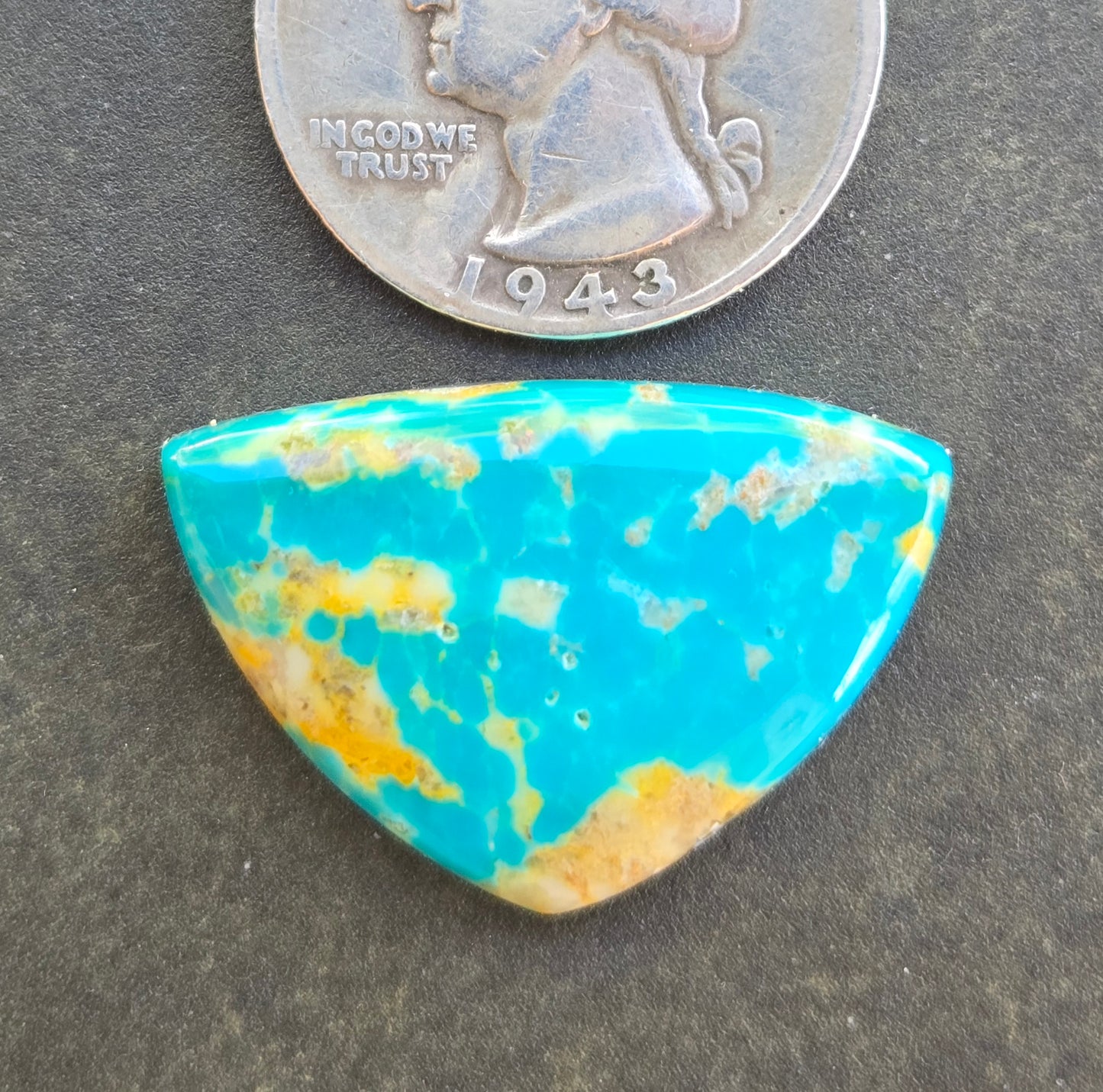 Golden Phoenix Turquoise (Hardy Pit) Cabochon