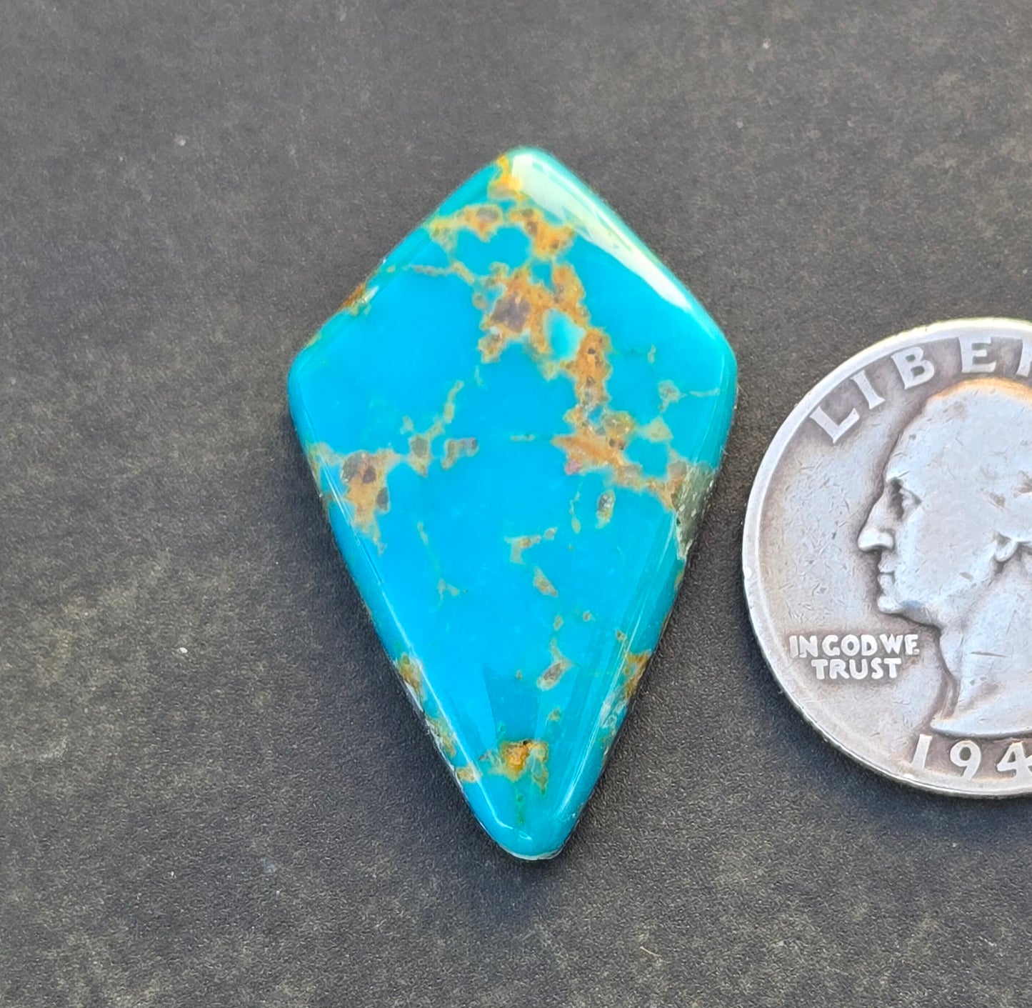 Golden Phoenix Turquoise (Hardy Pit) Cabochon