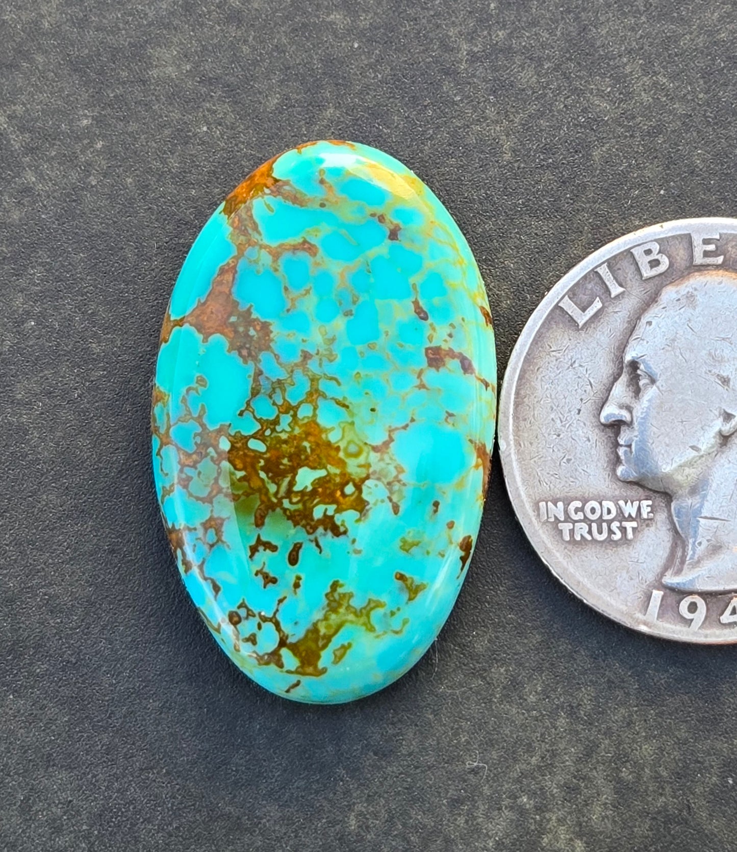 Golden Phoenix Turquoise (Hardy Pit) Cabochon