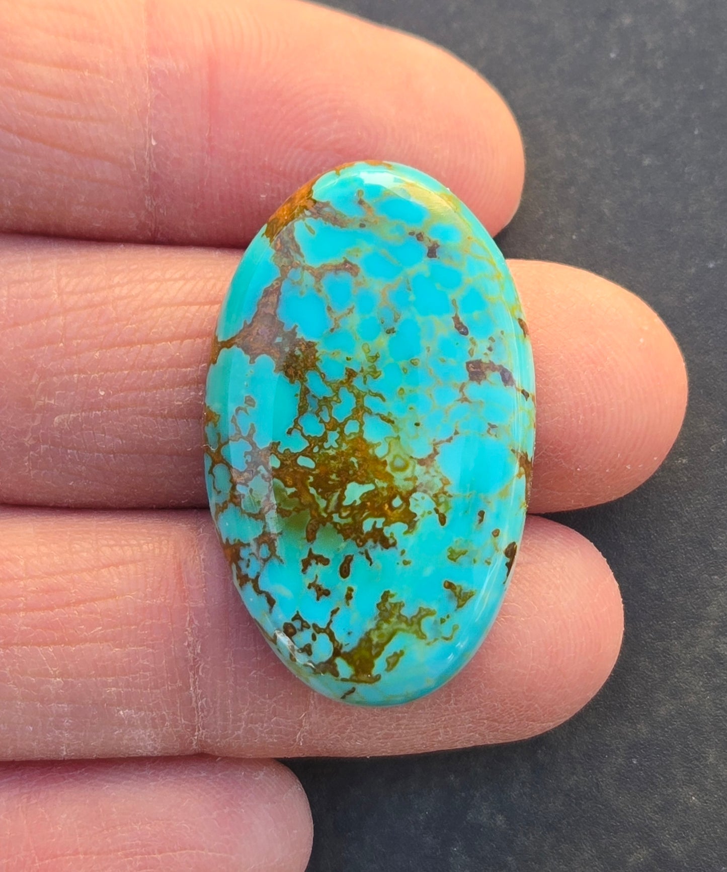 Golden Phoenix Turquoise (Hardy Pit) Cabochon