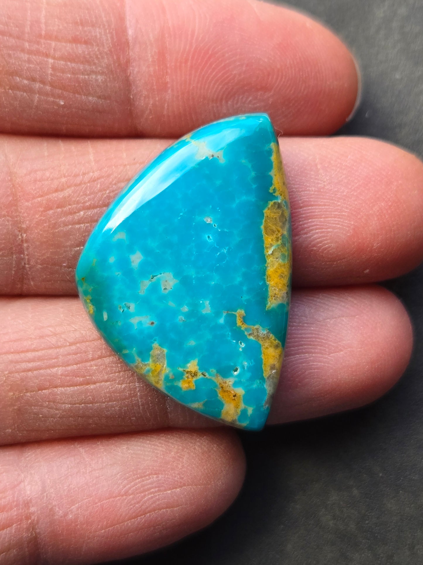 Golden Phoenix Turquoise (Hardy Pit) Cabochon