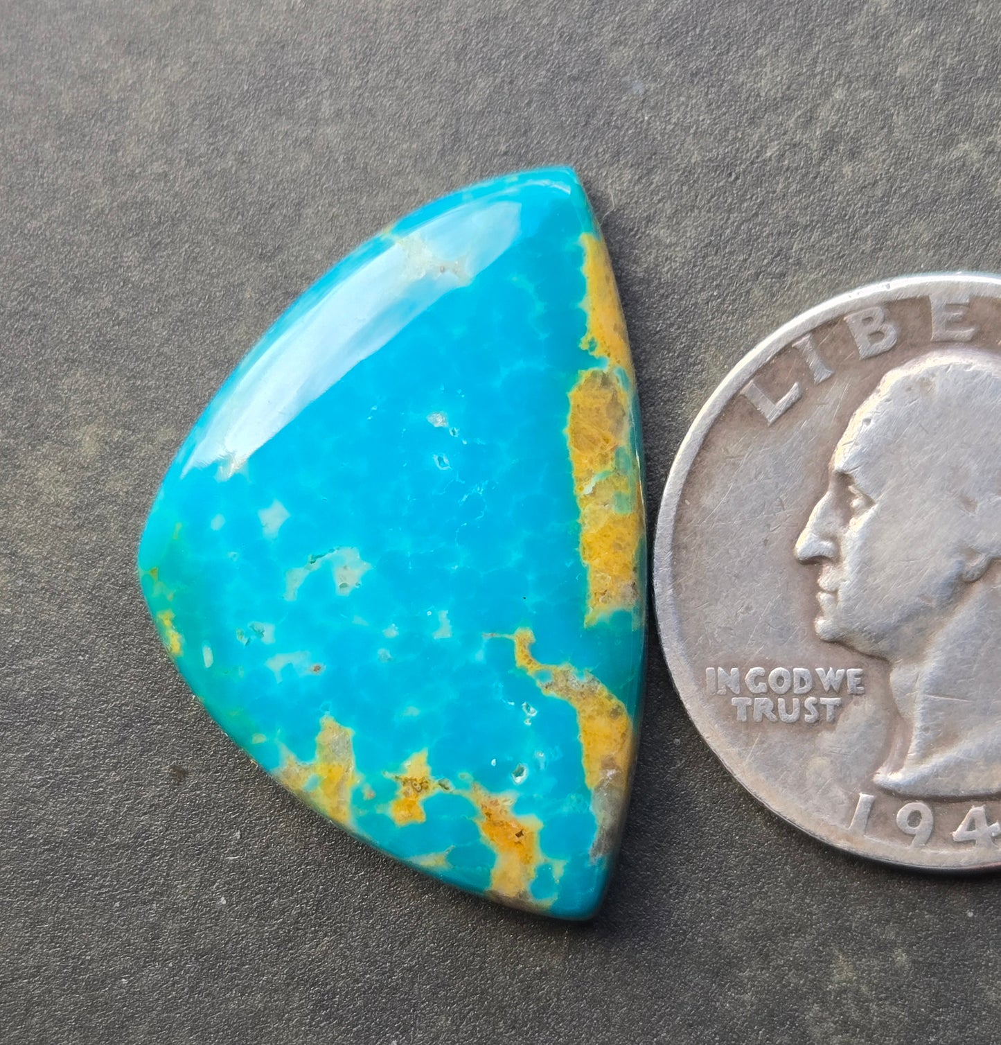 Golden Phoenix Turquoise (Hardy Pit) Cabochon