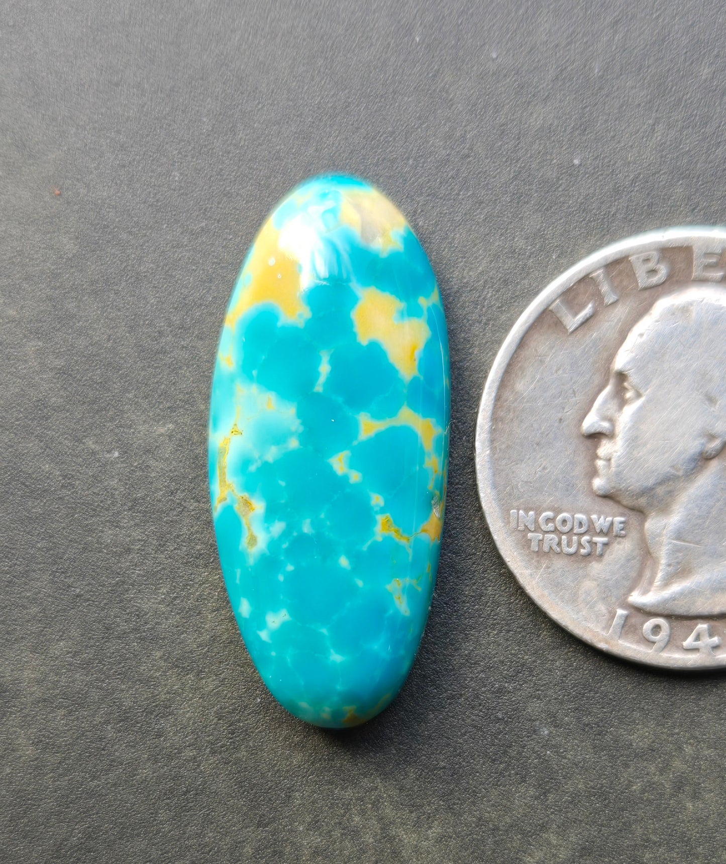 Golden Phoenix Turquoise (Hardy Pit) Cabochon