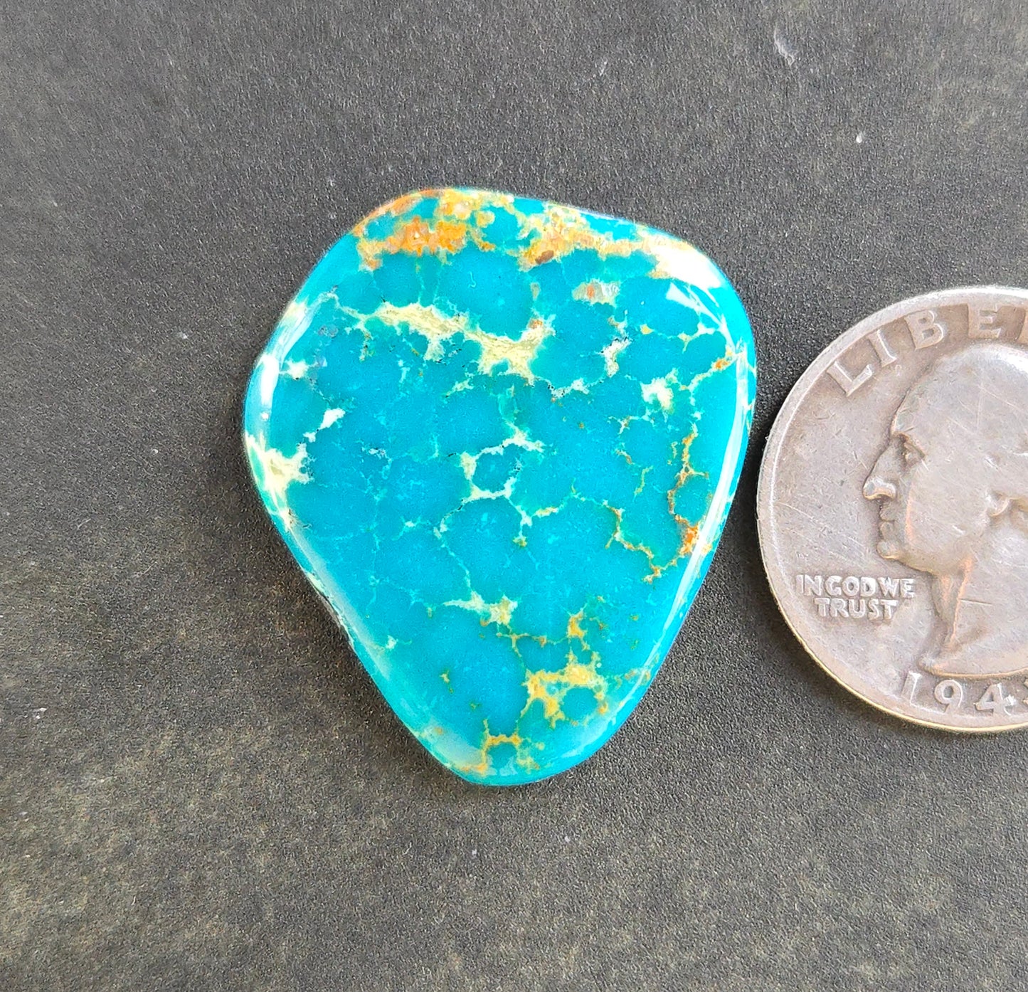 Golden Phoenix Turquoise (Hardy Pit) Cabochon