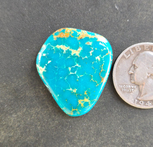 Golden Phoenix Turquoise (Hardy Pit) Cabochon