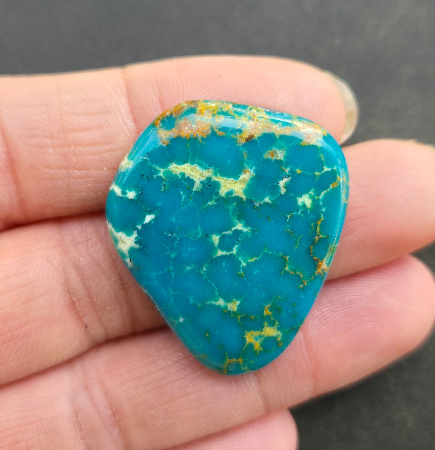 Golden Phoenix Turquoise (Hardy Pit) Cabochon