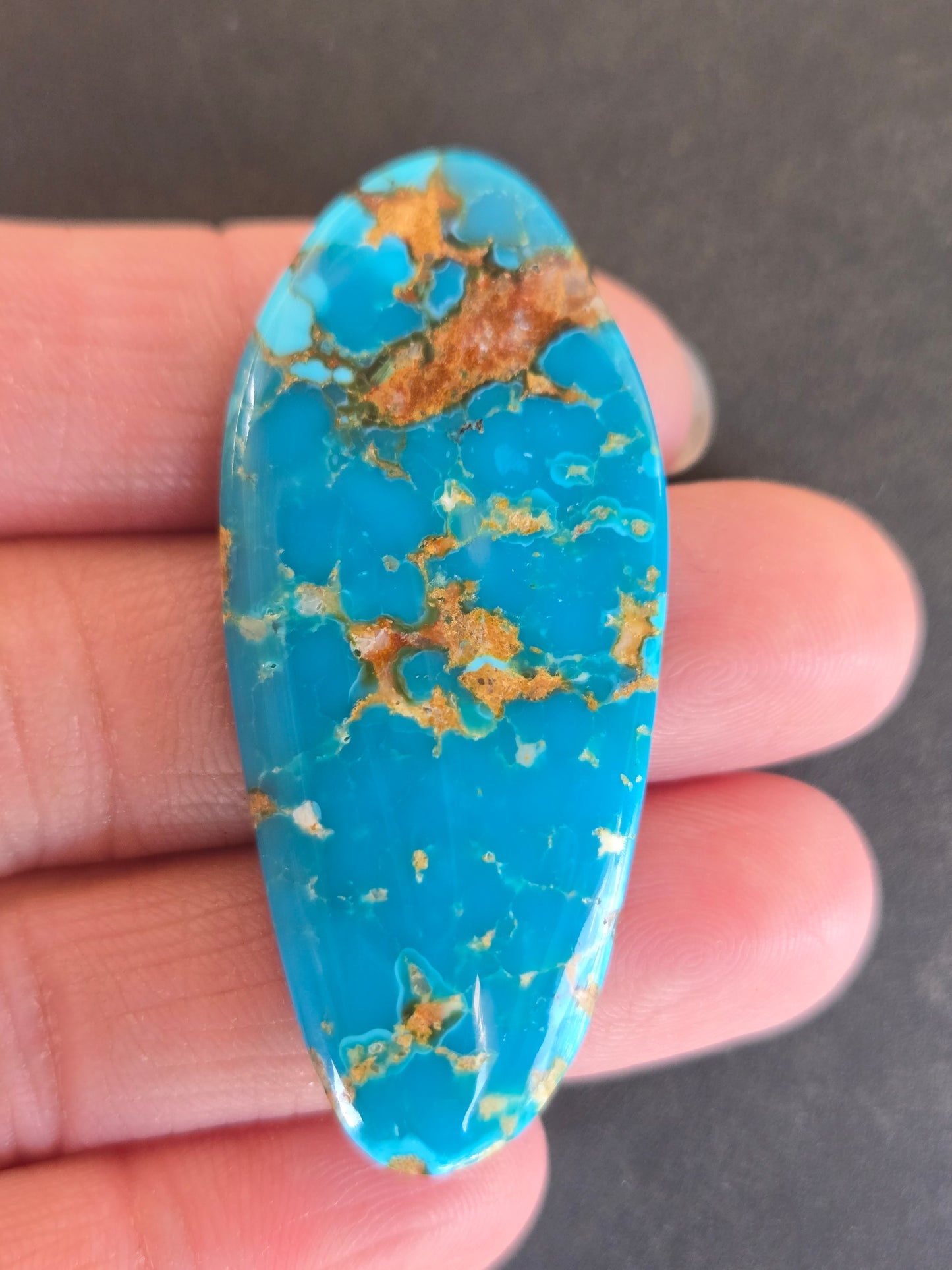 Golden Phoenix Turquoise (Hardy Pit) Cabochon