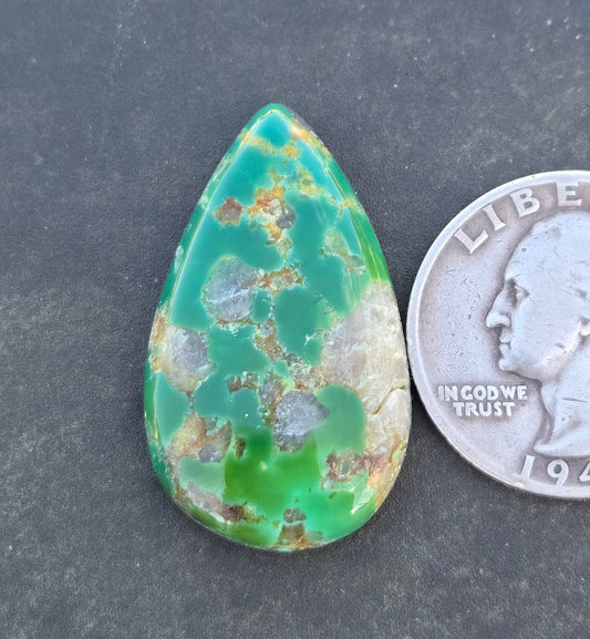 AAA Kingman Green Hardy Pit Turquoise Cabochon