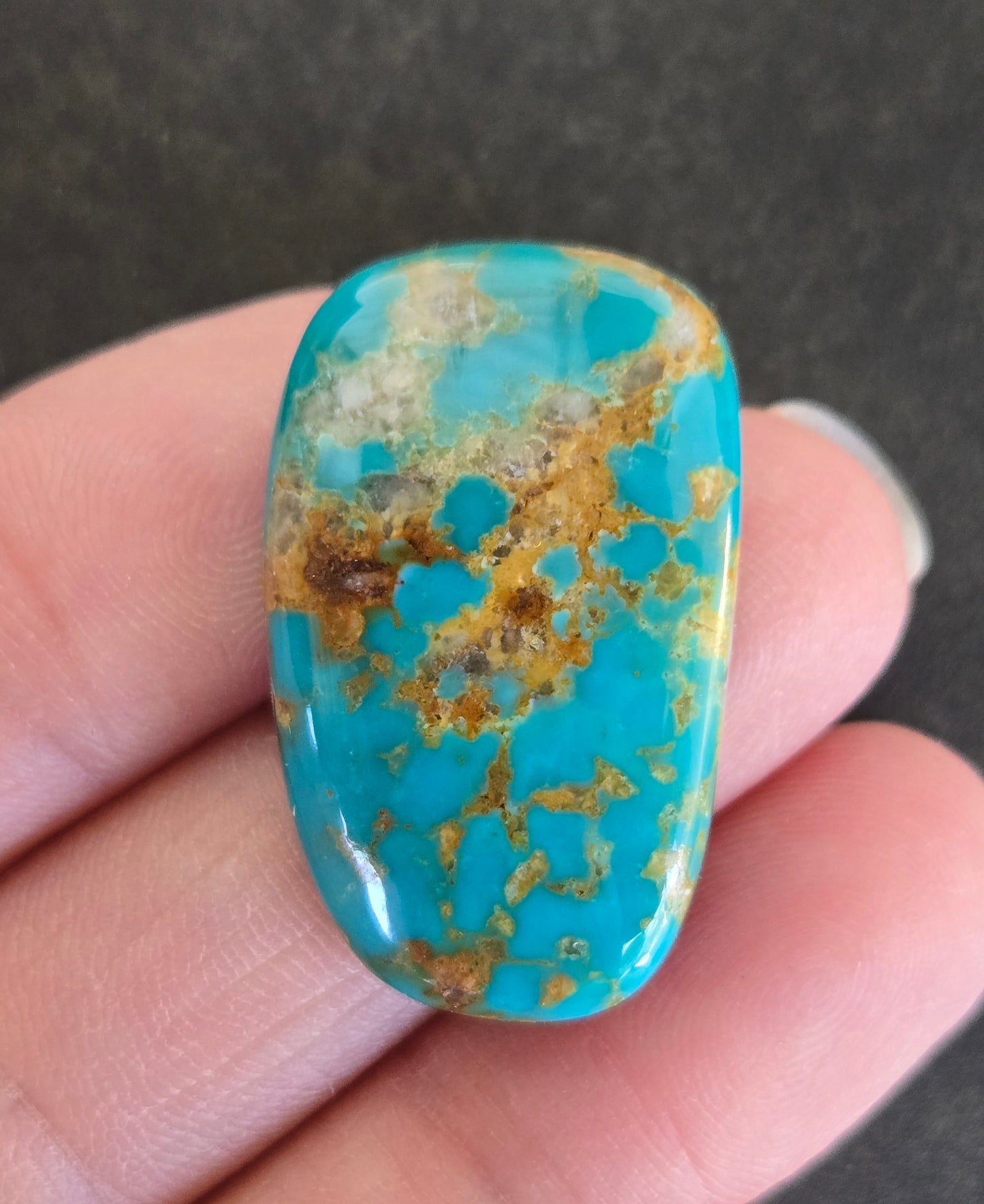 Golden Phoenix Turquoise (Hardy Pit) Cabochon