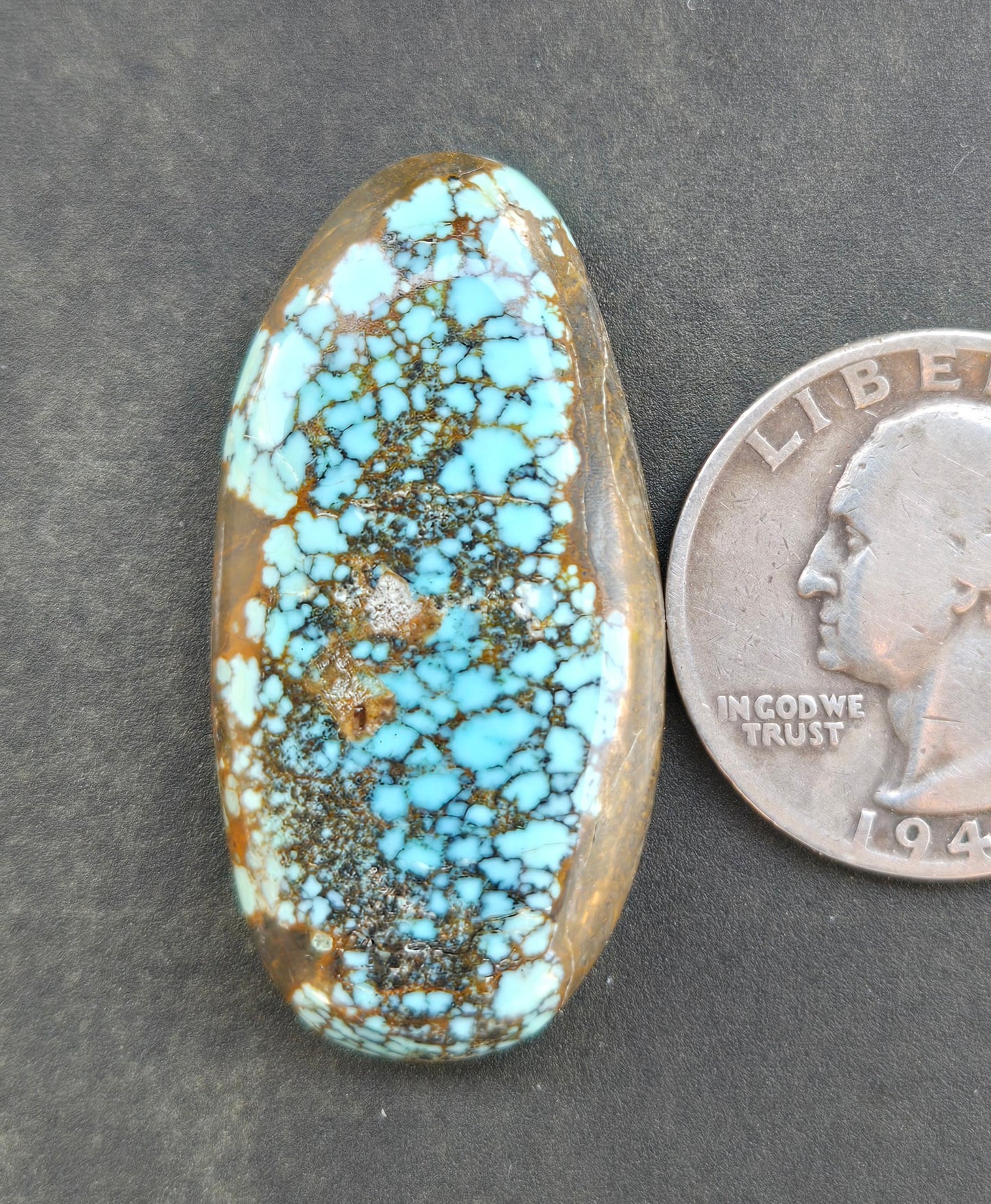 Number 8 Mine Turquoise Cabochon