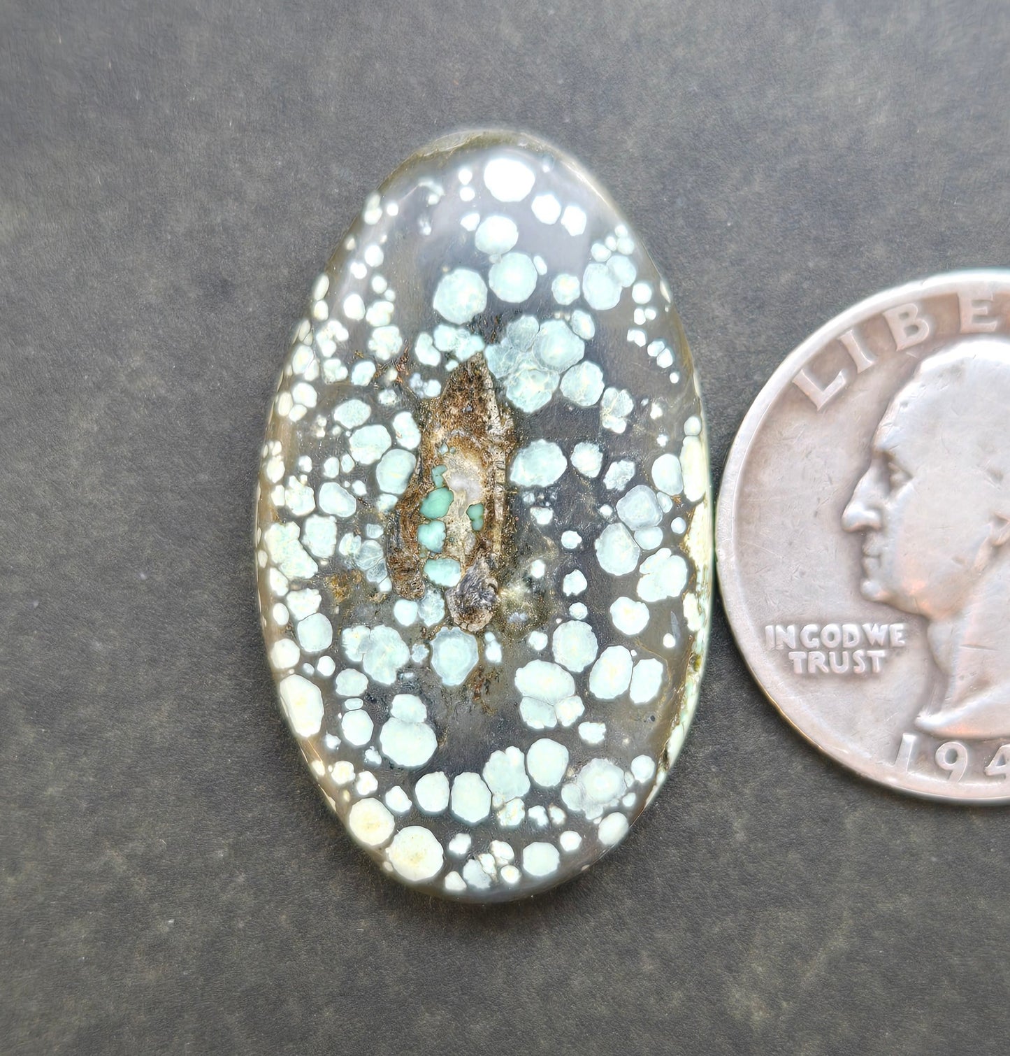 Turtleback Variscite Cabochon