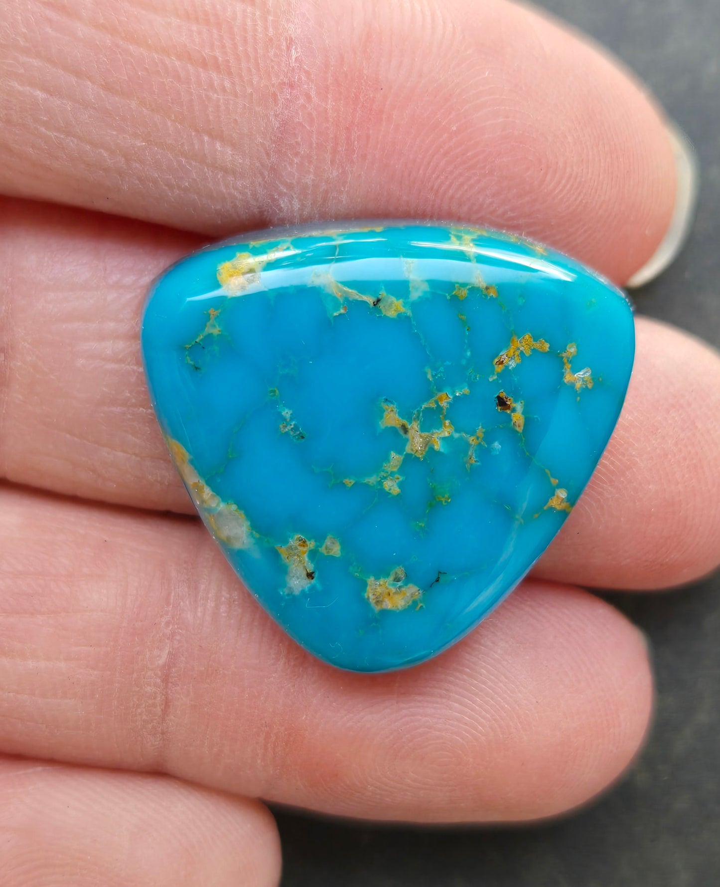 Golden Phoenix Turquoise (Hardy Pit) Cabochon