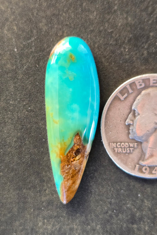 Golden Phoenix Turquoise (Hardy Pit) Cabochon