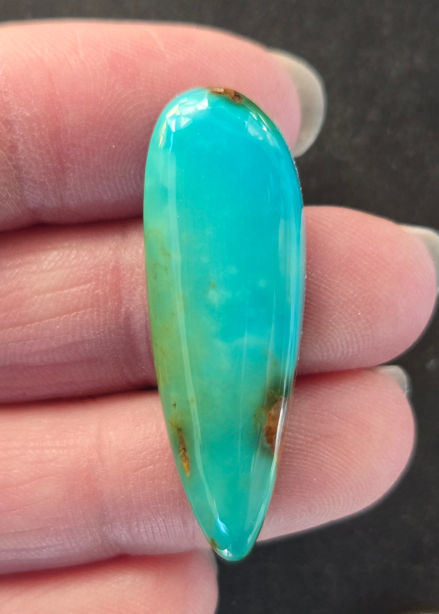 Golden Phoenix Turquoise (Hardy Pit) Cabochon