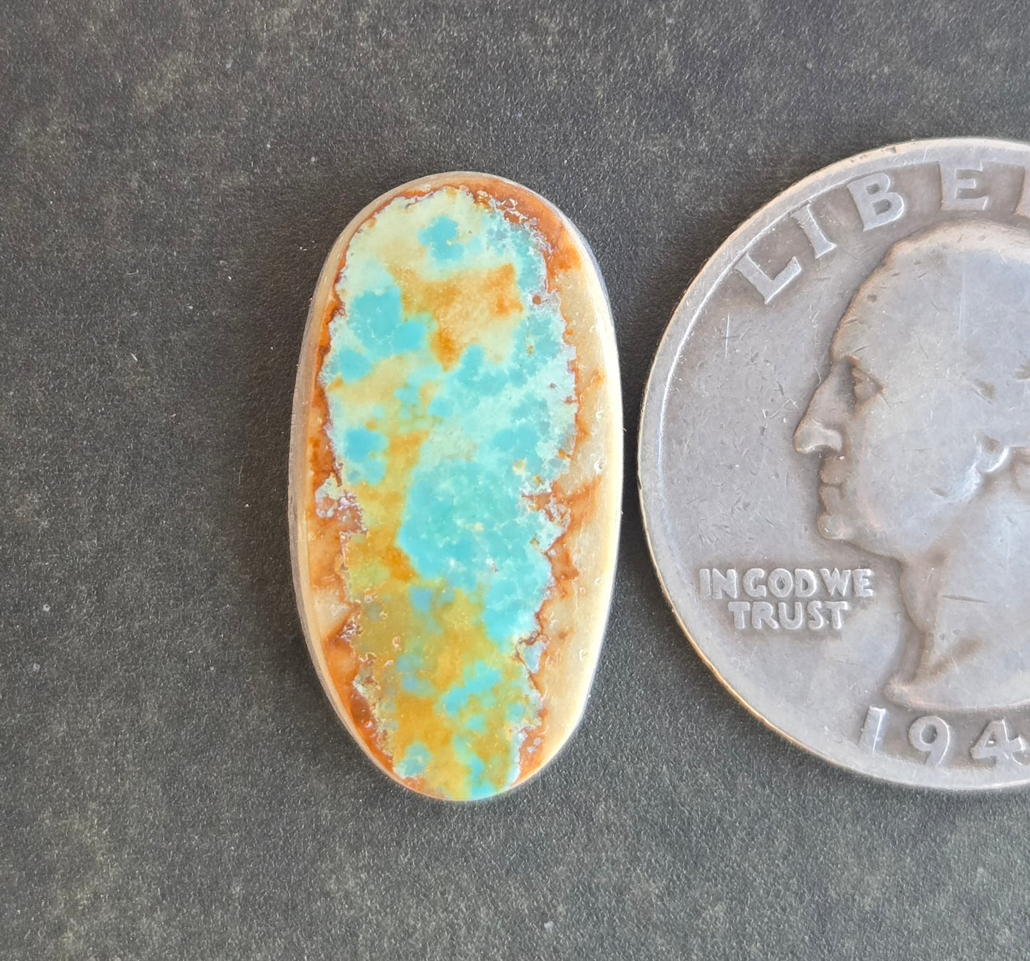 Natural Pilot Mountain Turquoise Cabochon
